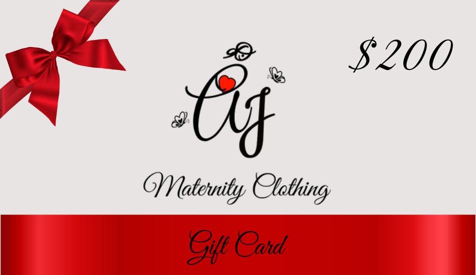 Gift for Maternity - AJ Maternity Clothing Gift Card