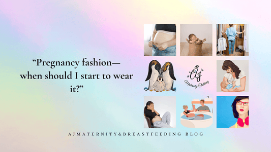 Pregnancy fashion—when should I start to wear it? - AJ MATERNITY CLOTHING