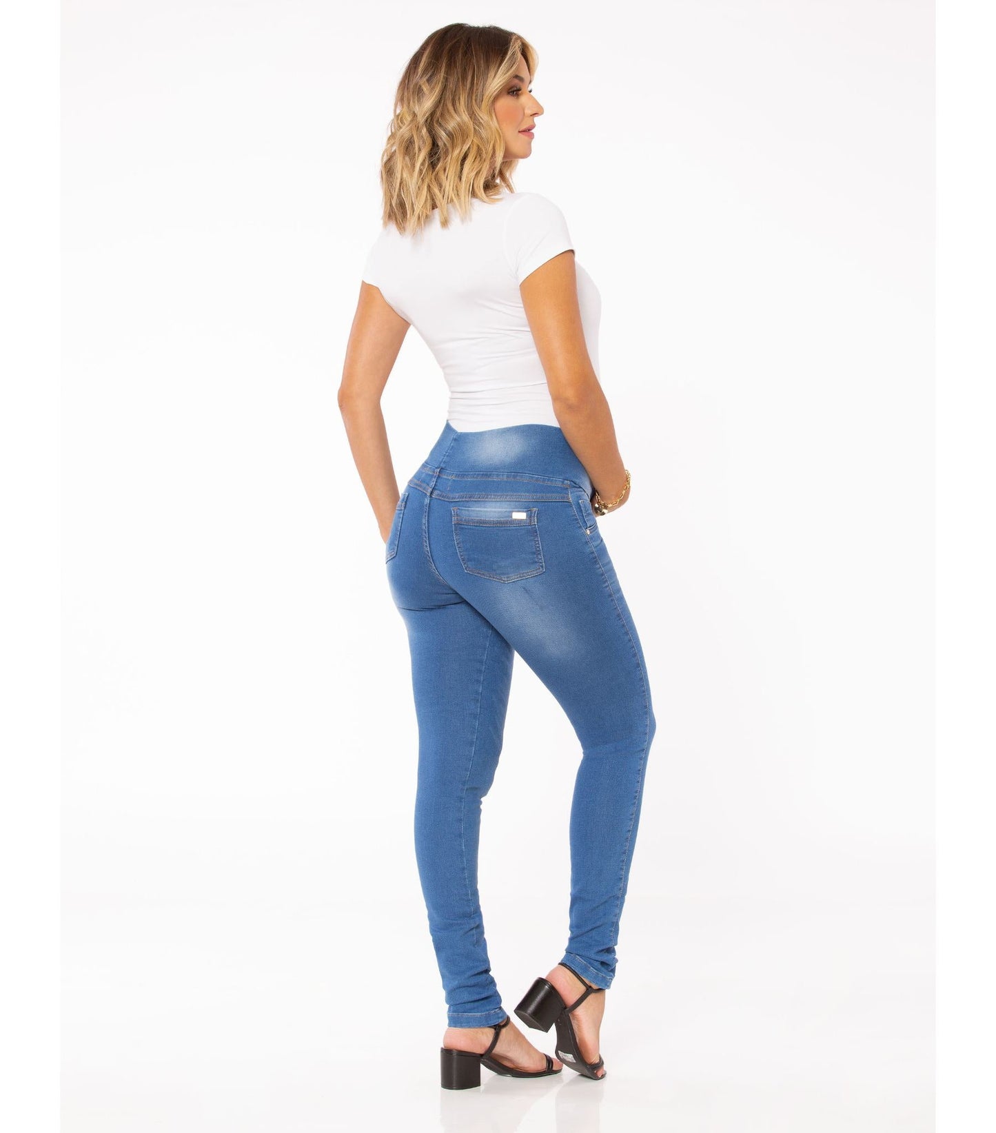 Maternity Jeans in Light Blue Denim - Skinny Style