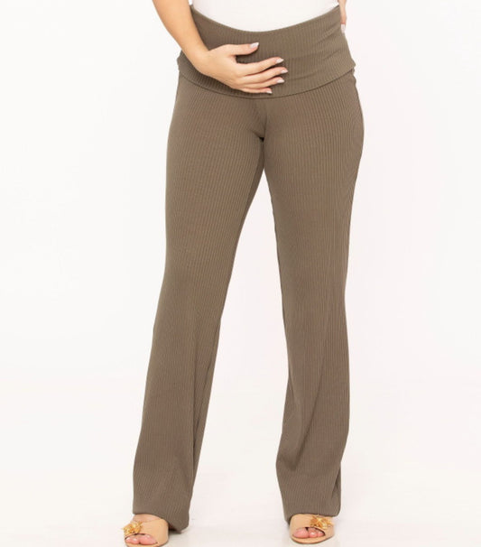 Maternity Sportswear Pants - Pregnancy Yoga Pants MossGreen